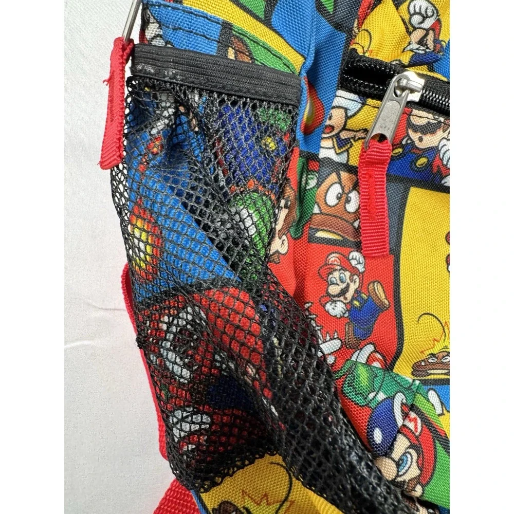 Bioworld Nintendo Super Mario Bros Comic Backpack Kids Multicolor School Bag 16